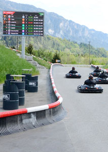 Kartfahren im Graubünden