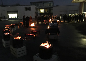 Kerzenmeer Feuerdinner