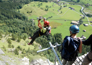 Via ferrata Allmenalp - pure poussée d'adrénaline