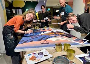 Painting event & aperitif in Zurich