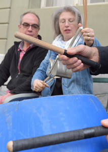 Trash drumming teambuilding