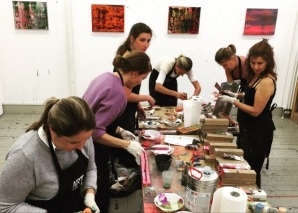 Malworkshop im Kunstatelier in Genf
