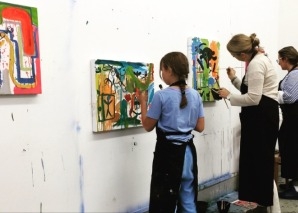 Malworkshop im Kunstatelier in Genf