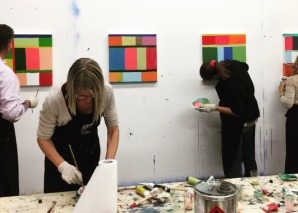 Malworkshop im Kunstatelier in Genf