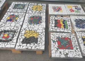 Mosaik-Kunst gestalten im Team