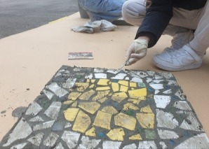 Mosaik-Kunst gestalten im Team