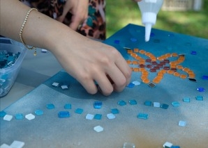 Atelier de mosaïque