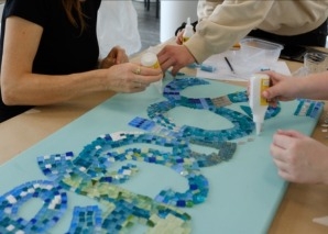 Atelier de mosaïque