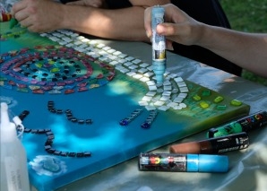 Atelier de mosaïque