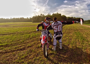 Riding Motocross