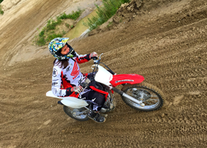 Riding Motocross