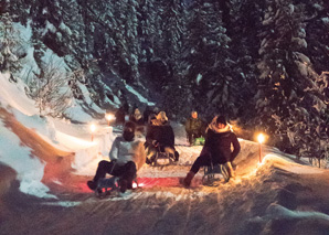 Schlittelspass im Berner Oberland