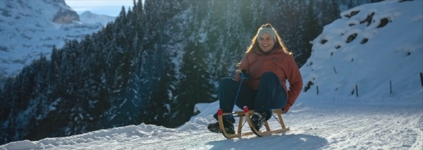 Plaisir de la luge dans l'Oberland bernois