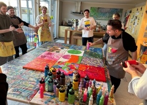 Padel und Action Painting für Teams
