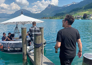 Bateau de fête sur le lac des Quatre-Cantons