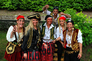 Pirate raid on the lakes of Switzerland