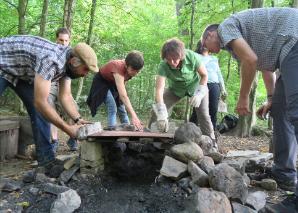 Construction et cuisson de pizzas