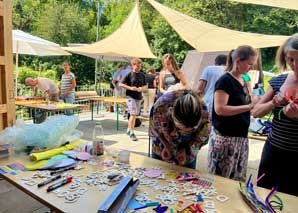 Puzzle fun at Lake Zurich