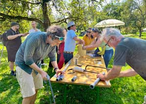 Puzzle fun at Lake Zurich