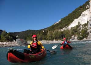 Funyak-Tour durch die Rheinschlucht