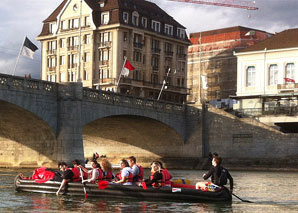 Tour de ville en canoë à Bâle