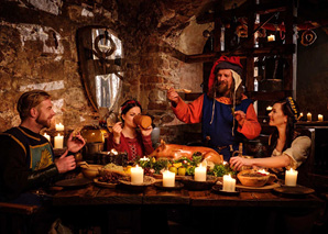 Knight dinner in the castle
