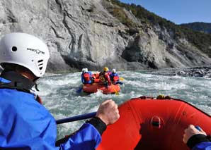 Riverrafting in der Rheinschlucht