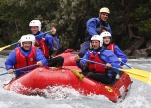 River rafting in the Rhine Gorge