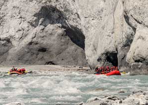 Riverrafting in der Rheinschlucht