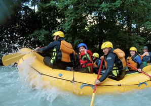 Descente en rafting sur la Simme