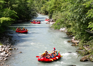 Descente en rafting sur la Simme