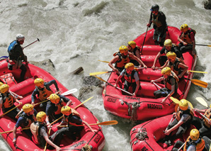 Descente en rafting sur la Simme