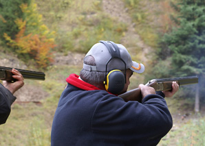 Clay pigeon shooting in the Emmental