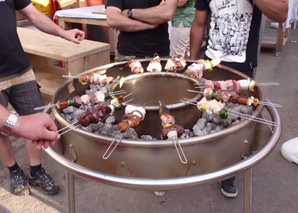 Mit dem Schiff auf dem Rhein zum Spiessli-Grill