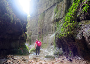 Expédition dans une gorge