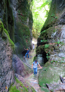 Expédition dans une gorge