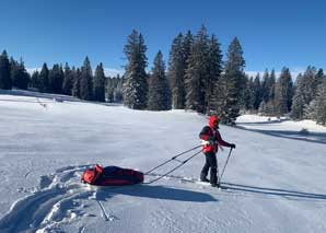 Aventure en raquettes à neige et pulka