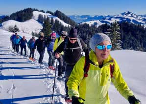 Randonnées en raquettes à neige dans le pays d'Appenzell