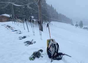 Randonnée en raquettes à neige avec fondue ou raclette