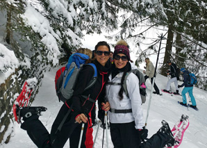 Snow shoes and cosy cabins in Adelboden