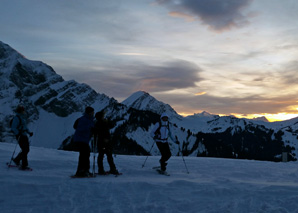 Divertissement en raquettes et au chalet d'alpage à Adelboden