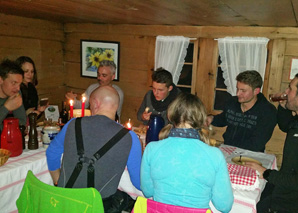 Snow shoes and cosy cabins in Adelboden