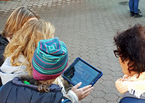 Cheese scavenger hunt in Adelboden with the tablet