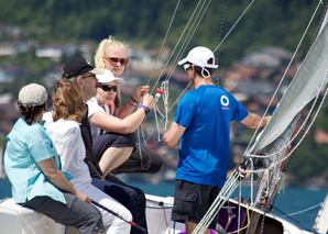 Compétition de voile sur les lacs suisses