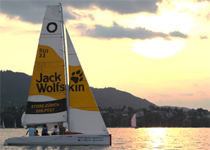 Sailing events on a Swiss lake