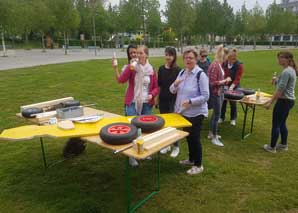 Soap box building with race