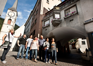 City tour of Chur with a local menu