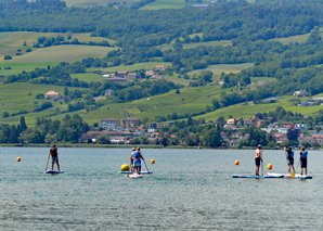 Stand Up Paddling at Lake Biel