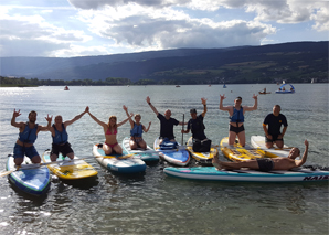 Stand Up Paddling at Lake Biel