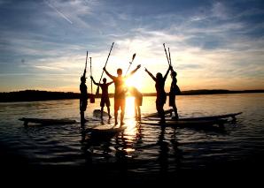 Stand up paddle et planche à voile